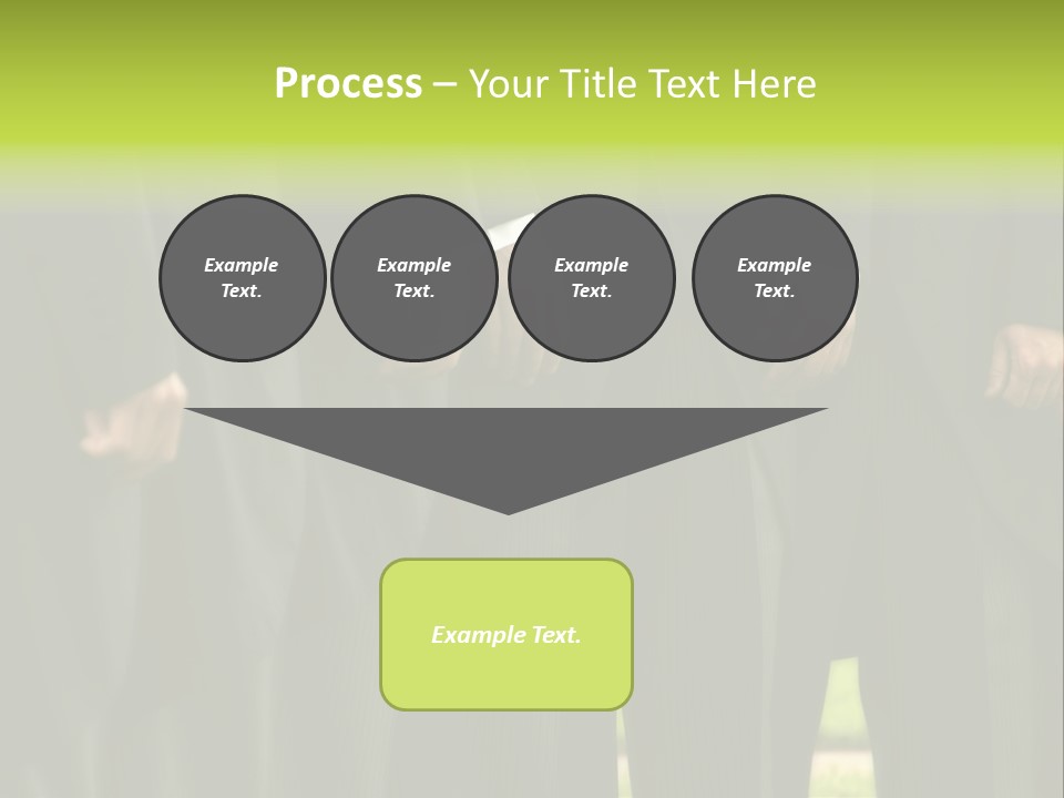 A Group Of Men In Suits Standing In A Row PowerPoint Template