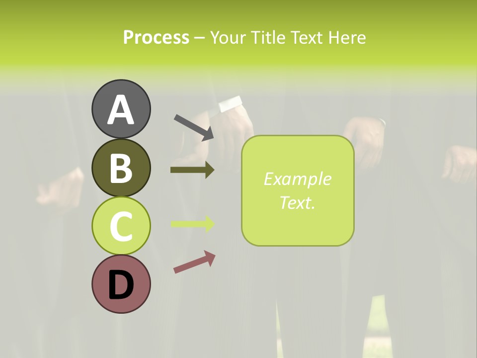 A Group Of Men In Suits Standing In A Row PowerPoint Template