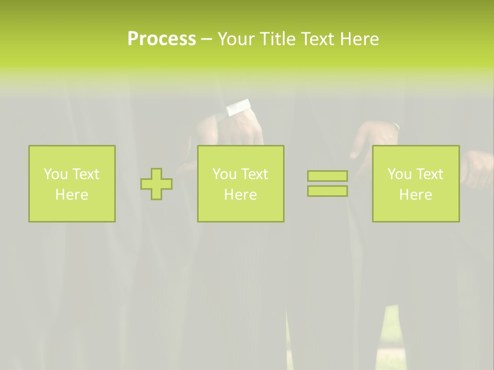 A Group Of Men In Suits Standing In A Row PowerPoint Template