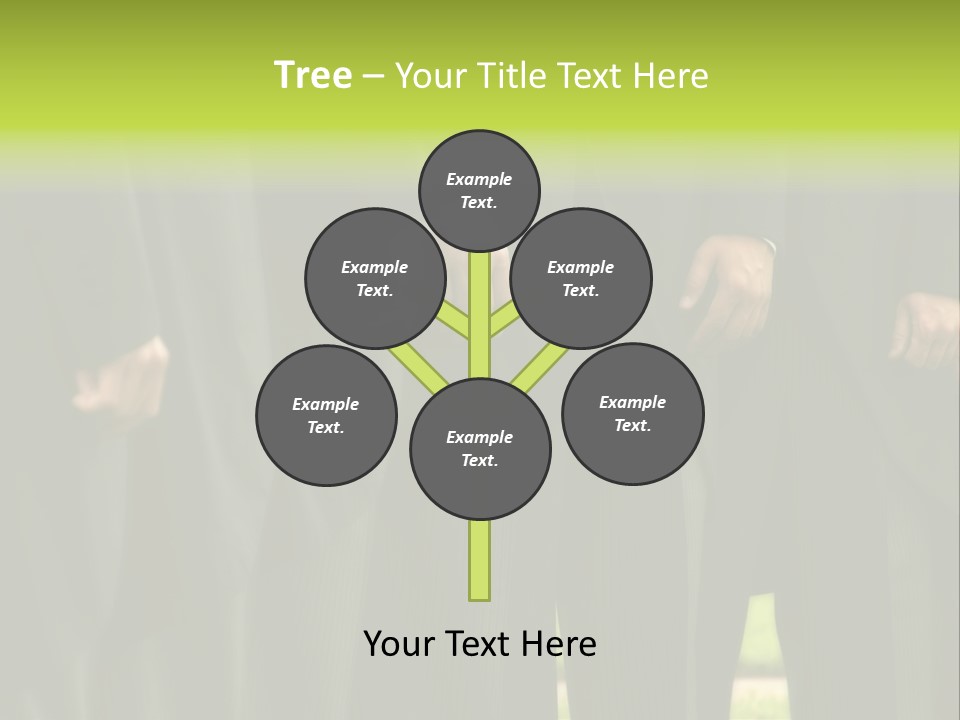 A Group Of Men In Suits Standing In A Row PowerPoint Template