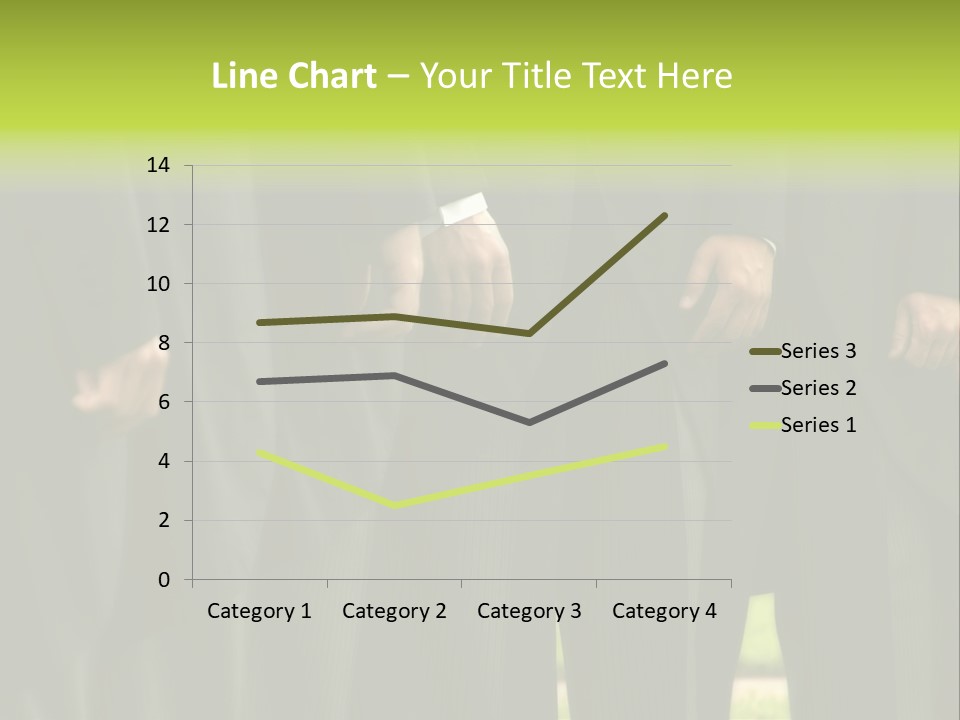 A Group Of Men In Suits Standing In A Row PowerPoint Template