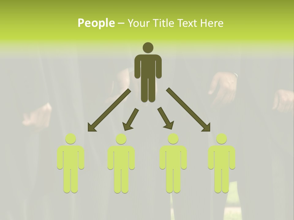 A Group Of Men In Suits Standing In A Row PowerPoint Template