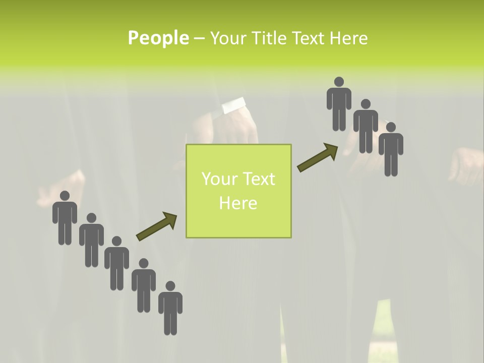 A Group Of Men In Suits Standing In A Row PowerPoint Template