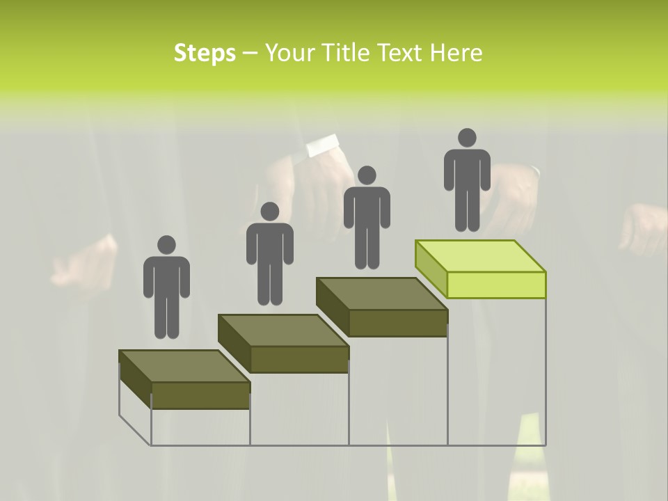 A Group Of Men In Suits Standing In A Row PowerPoint Template