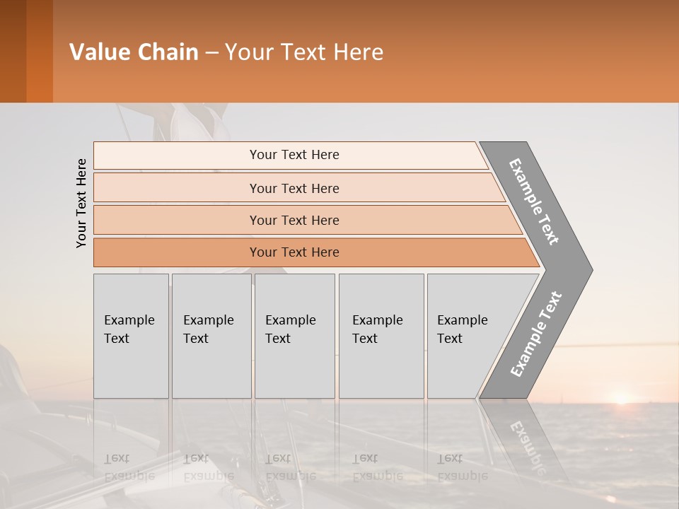 A Woman In A White Dress Is Standing On A Boat PowerPoint Template