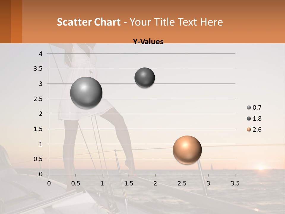 A Woman In A White Dress Is Standing On A Boat PowerPoint Template