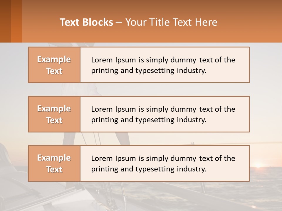 A Woman In A White Dress Is Standing On A Boat PowerPoint Template