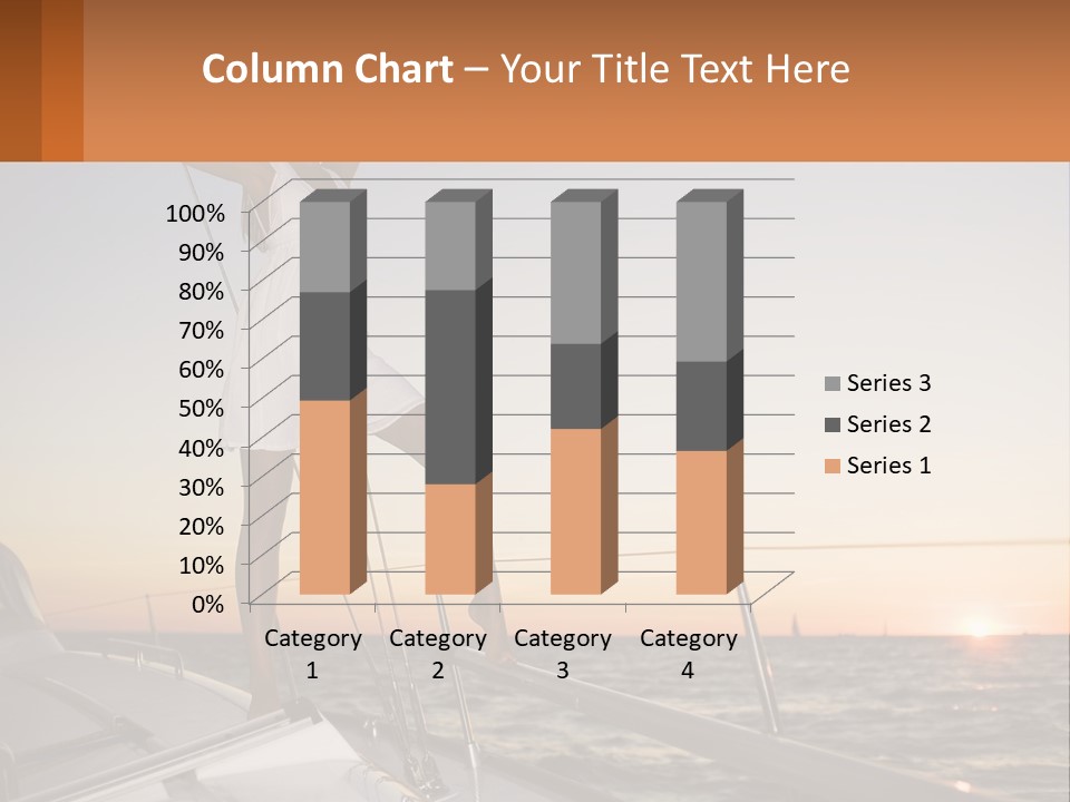 A Woman In A White Dress Is Standing On A Boat PowerPoint Template
