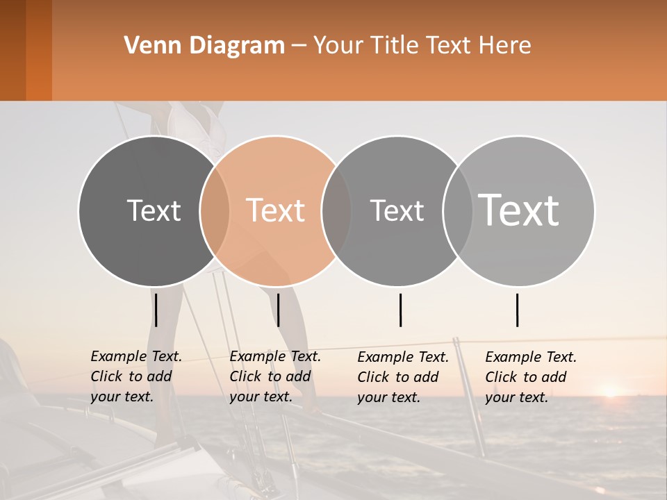 A Woman In A White Dress Is Standing On A Boat PowerPoint Template