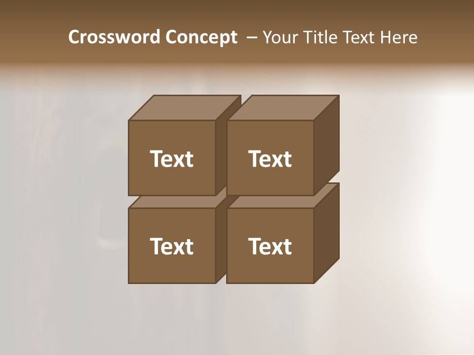 A Key On A Wooden Door With A Name Of Presentation PowerPoint Template