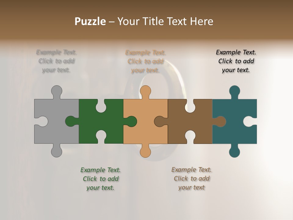 A Key On A Wooden Door With A Name Of Presentation PowerPoint Template