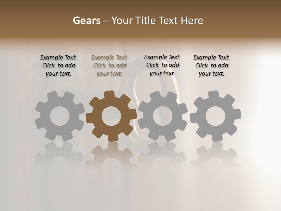 A Key On A Wooden Door With A Name Of Presentation PowerPoint Template