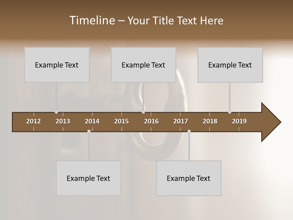 A Key On A Wooden Door With A Name Of Presentation PowerPoint Template