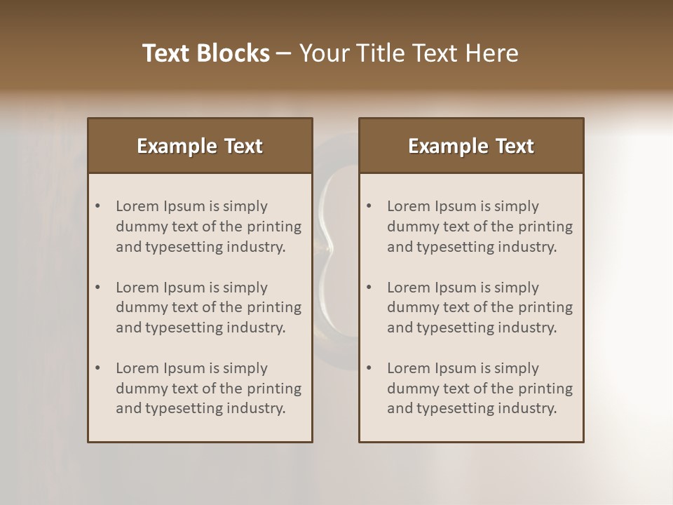 A Key On A Wooden Door With A Name Of Presentation PowerPoint Template