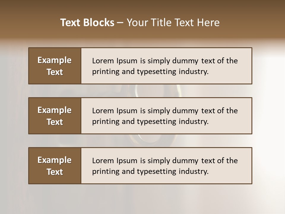 A Key On A Wooden Door With A Name Of Presentation PowerPoint Template
