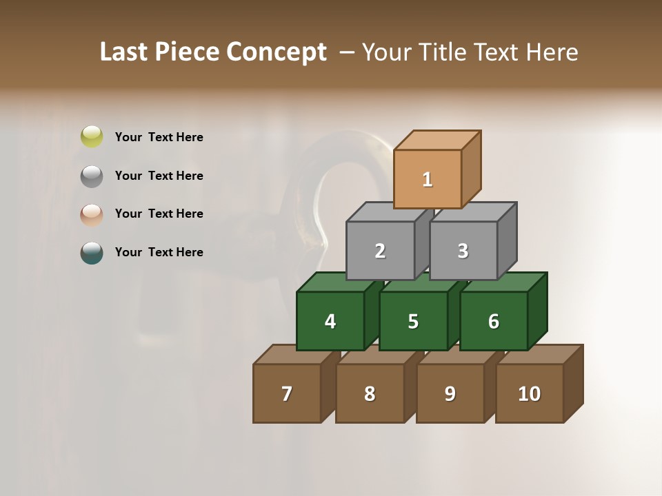 A Key On A Wooden Door With A Name Of Presentation PowerPoint Template