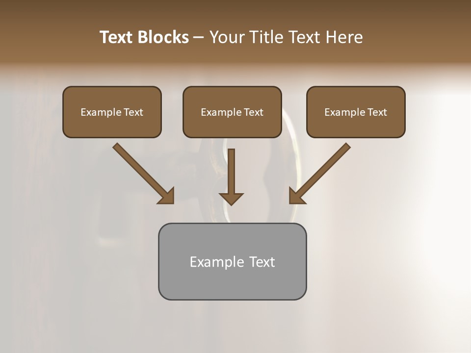A Key On A Wooden Door With A Name Of Presentation PowerPoint Template