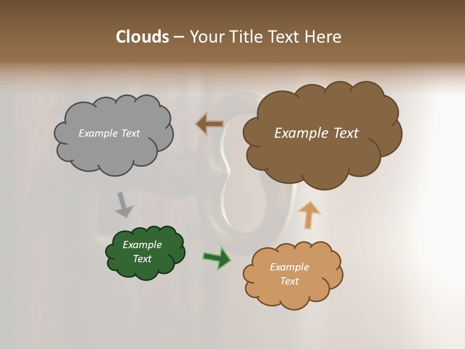 A Key On A Wooden Door With A Name Of Presentation PowerPoint Template