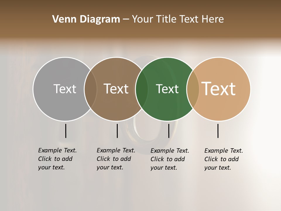 A Key On A Wooden Door With A Name Of Presentation PowerPoint Template
