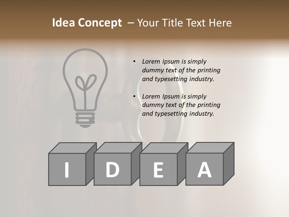 A Key On A Wooden Door With A Name Of Presentation PowerPoint Template