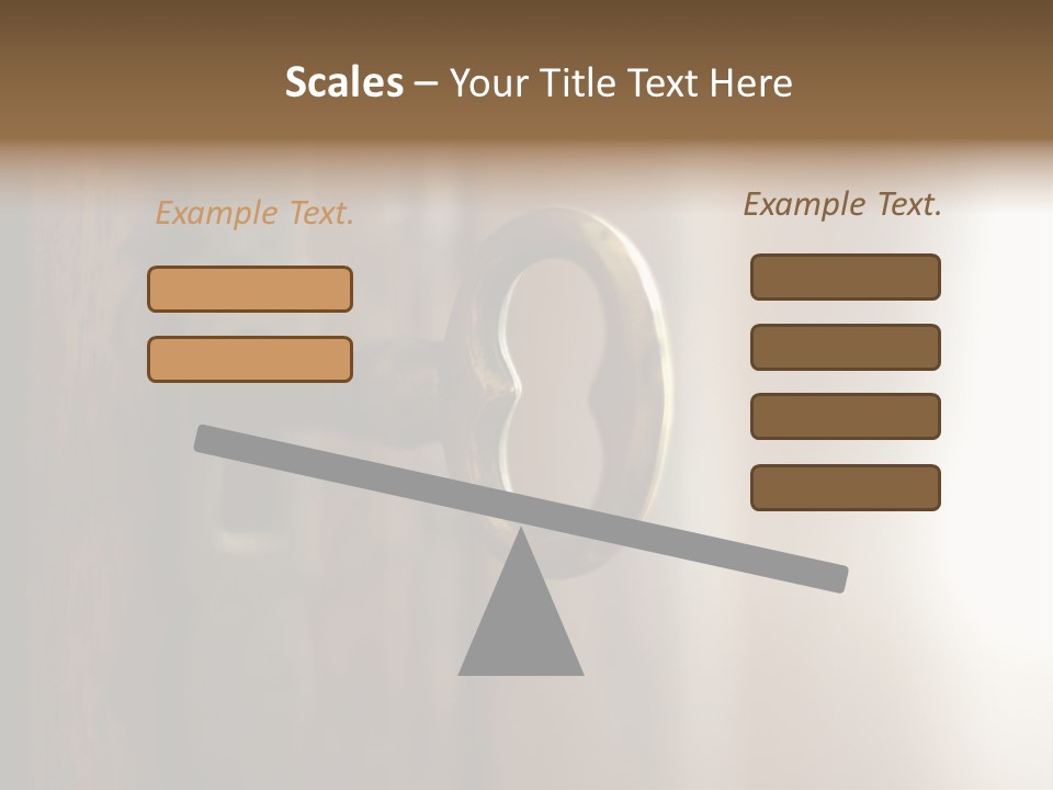 A Key On A Wooden Door With A Name Of Presentation PowerPoint Template