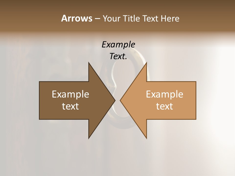 A Key On A Wooden Door With A Name Of Presentation PowerPoint Template