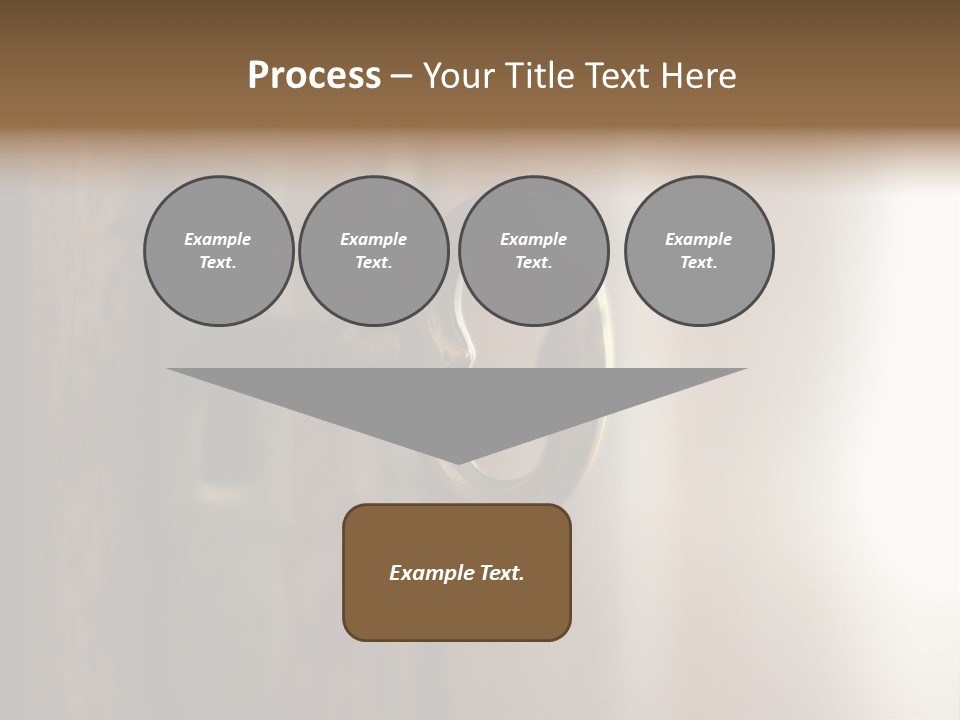 A Key On A Wooden Door With A Name Of Presentation PowerPoint Template