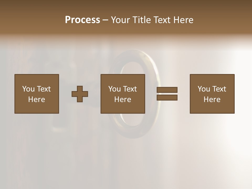 A Key On A Wooden Door With A Name Of Presentation PowerPoint Template
