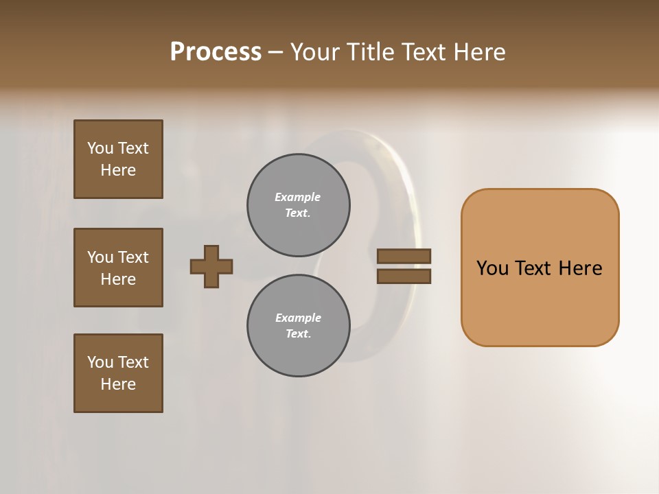 A Key On A Wooden Door With A Name Of Presentation PowerPoint Template