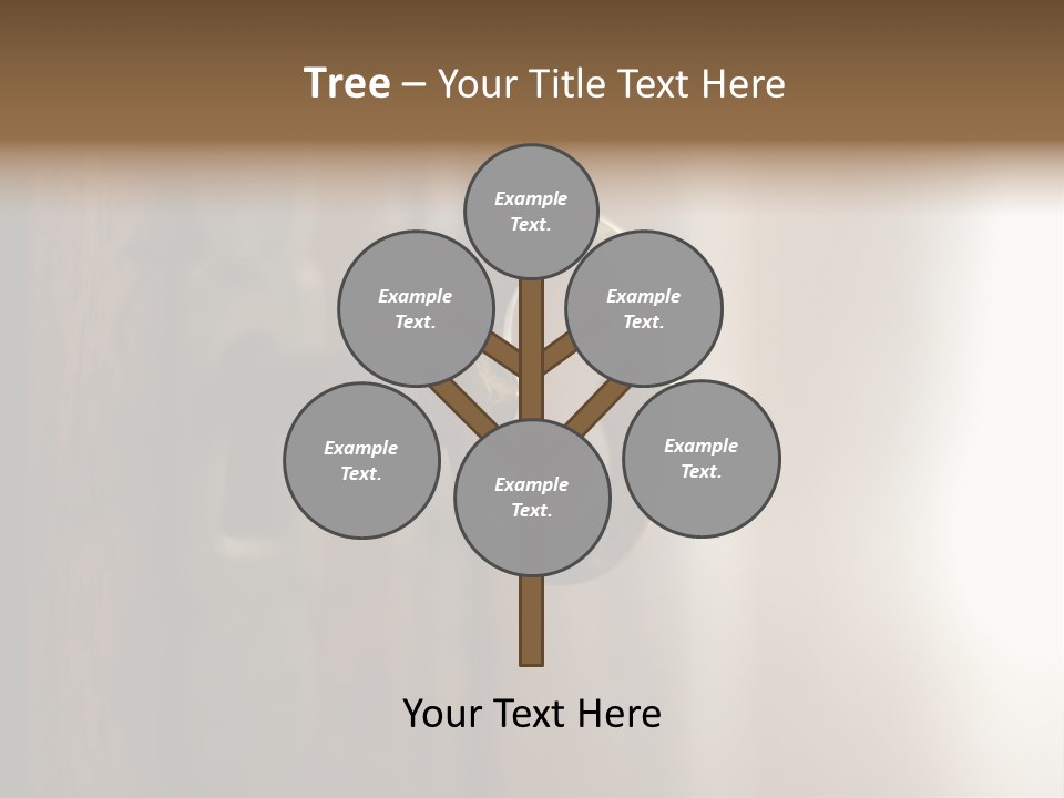 A Key On A Wooden Door With A Name Of Presentation PowerPoint Template