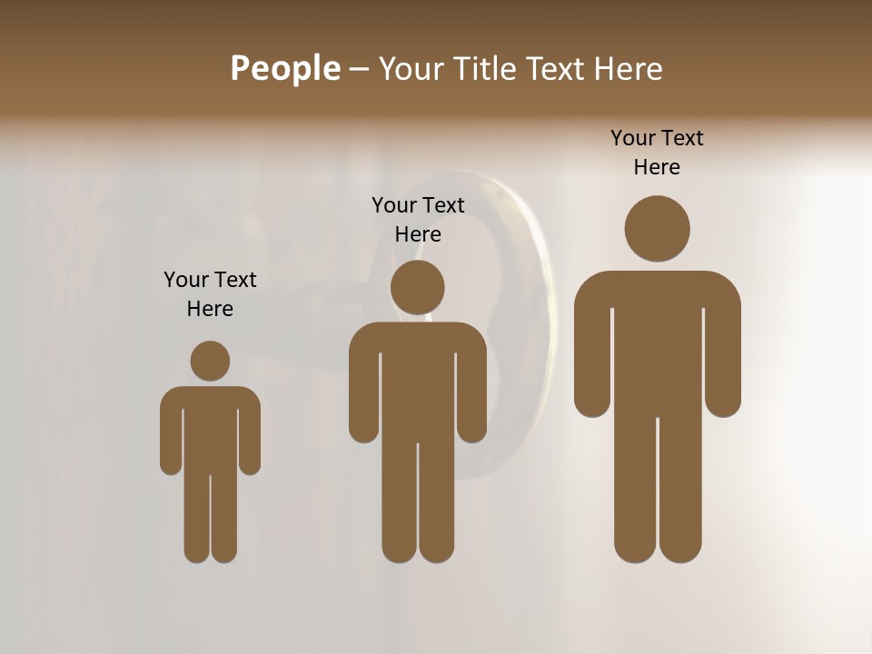 A Key On A Wooden Door With A Name Of Presentation PowerPoint Template