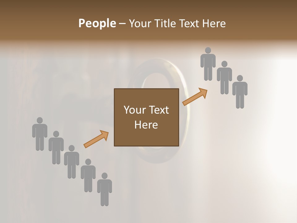 A Key On A Wooden Door With A Name Of Presentation PowerPoint Template