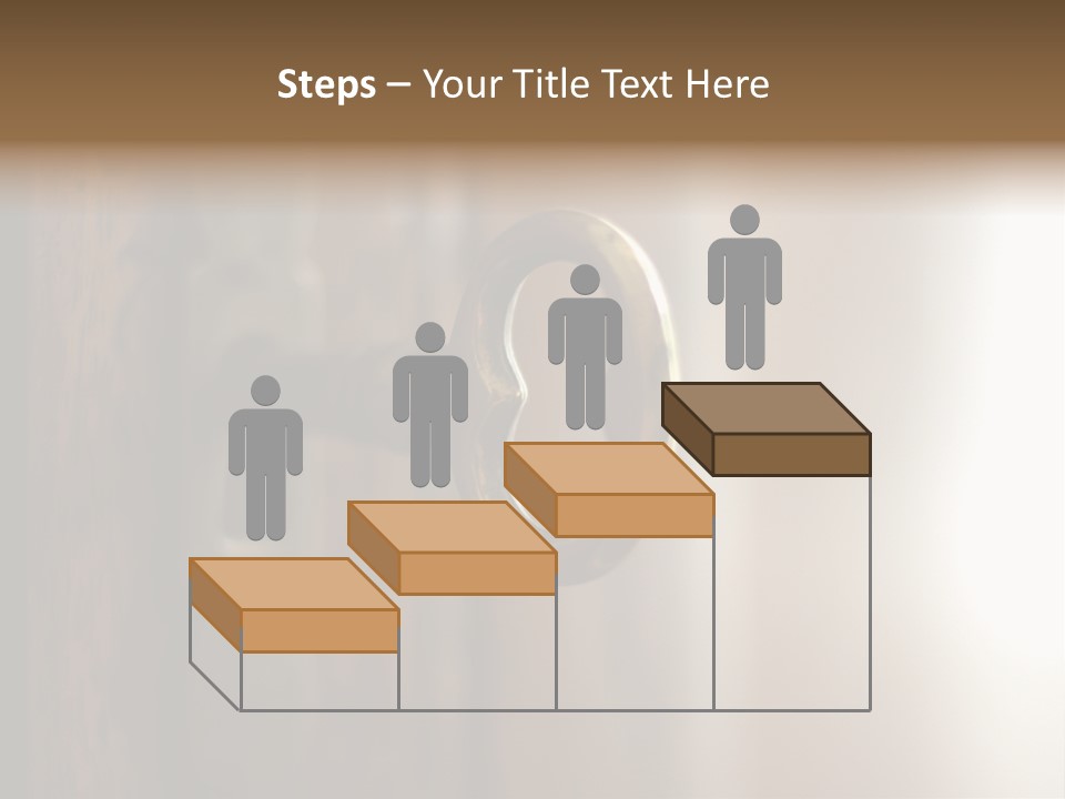 A Key On A Wooden Door With A Name Of Presentation PowerPoint Template