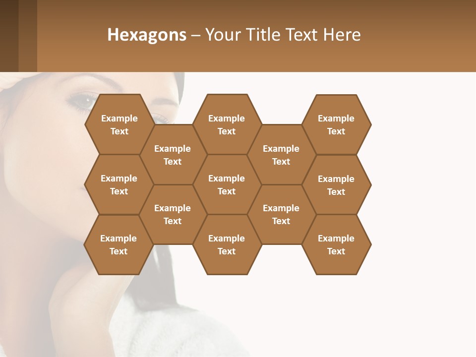 A Beautiful Woman Holding Her Hand To Her Face PowerPoint Template