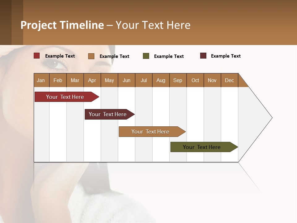 A Beautiful Woman Holding Her Hand To Her Face PowerPoint Template