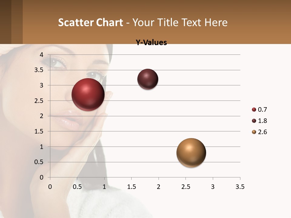 A Beautiful Woman Holding Her Hand To Her Face PowerPoint Template