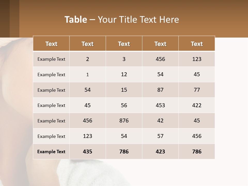 A Beautiful Woman Holding Her Hand To Her Face PowerPoint Template