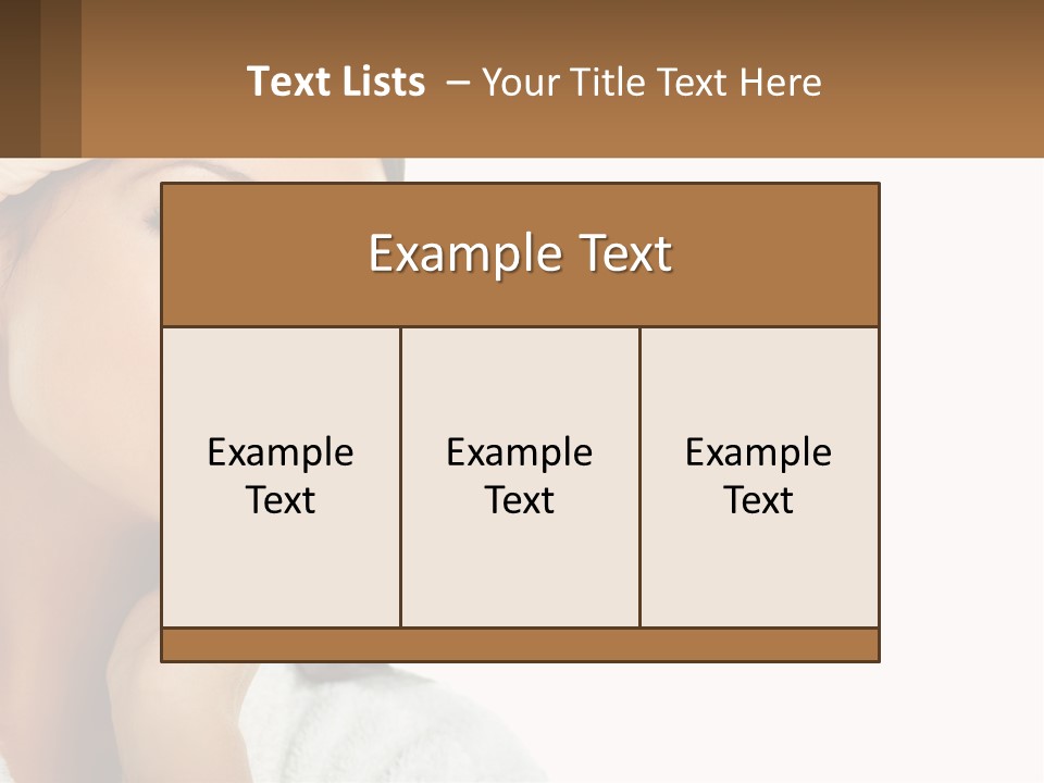 A Beautiful Woman Holding Her Hand To Her Face PowerPoint Template