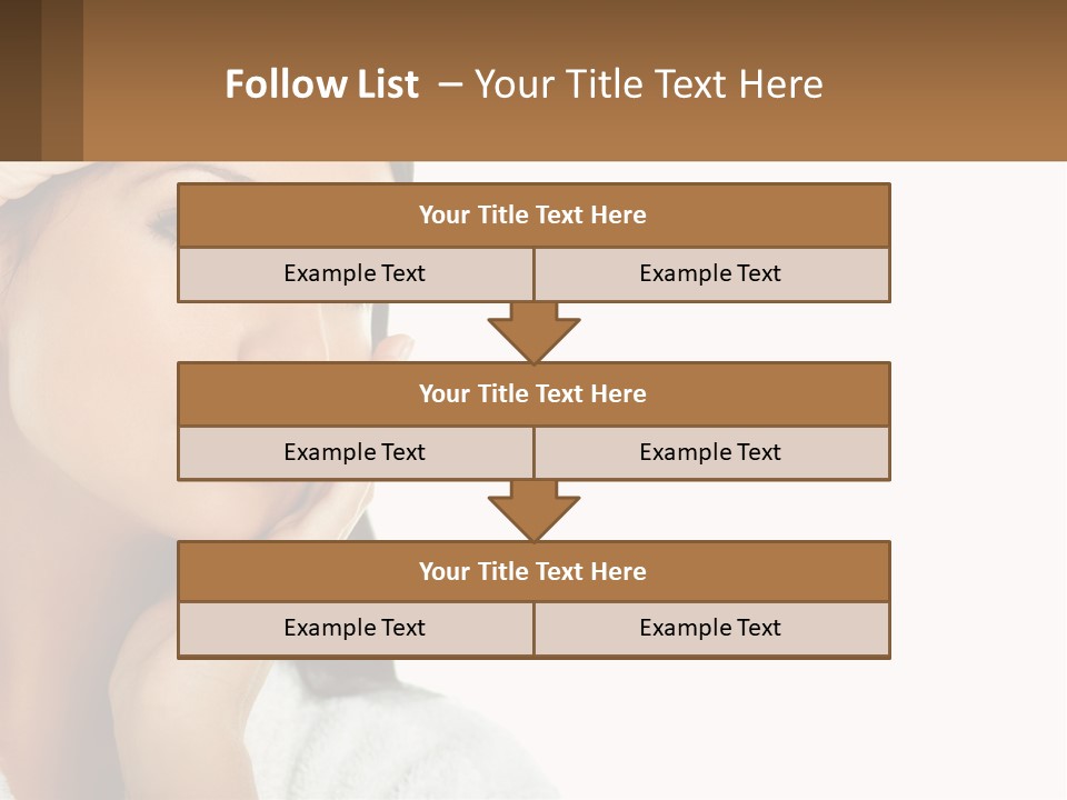 A Beautiful Woman Holding Her Hand To Her Face PowerPoint Template