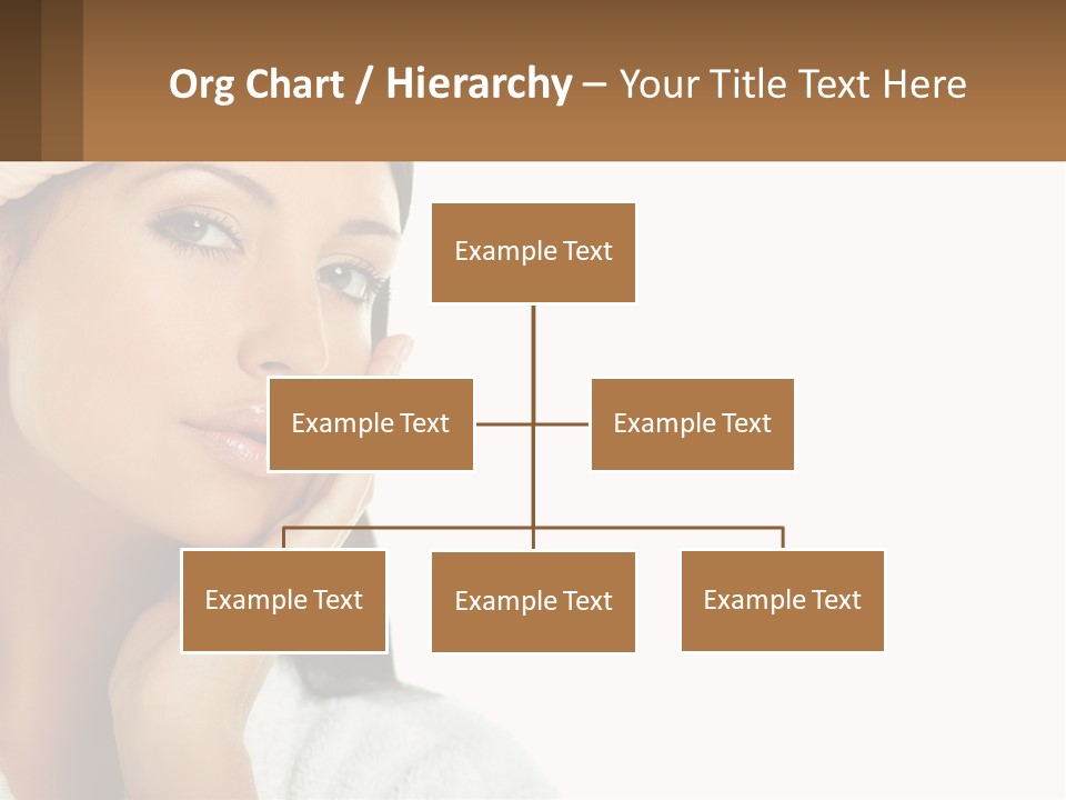 A Beautiful Woman Holding Her Hand To Her Face PowerPoint Template