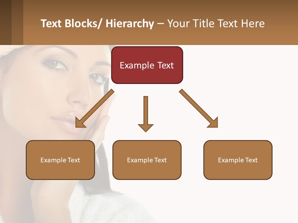 A Beautiful Woman Holding Her Hand To Her Face PowerPoint Template