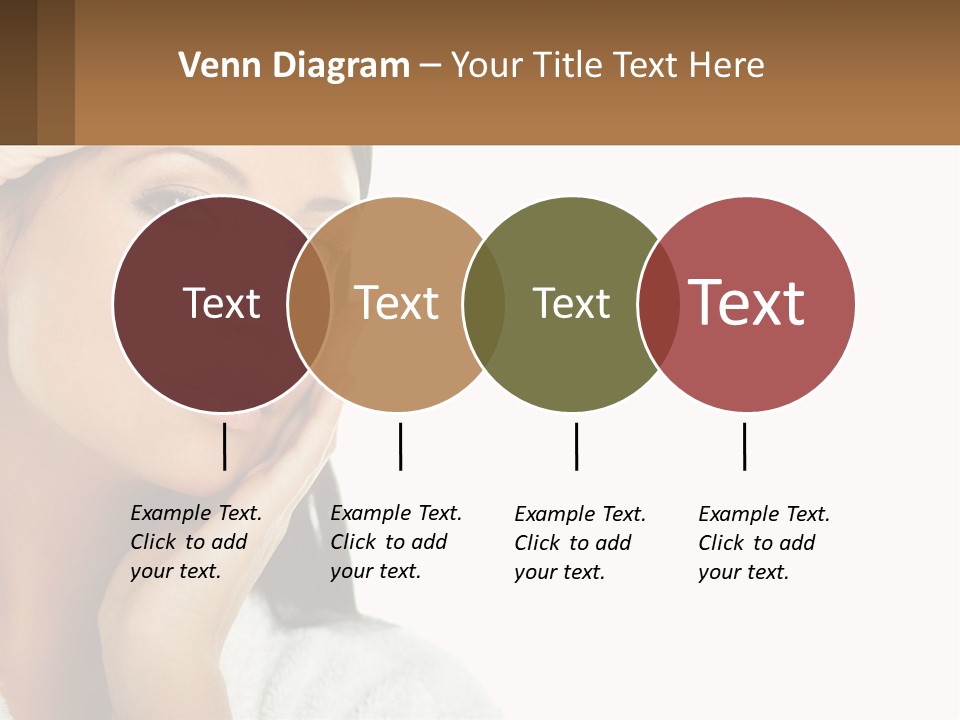 A Beautiful Woman Holding Her Hand To Her Face PowerPoint Template