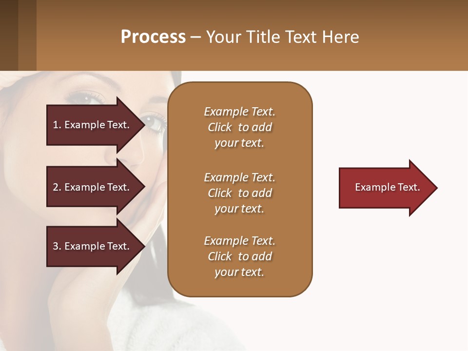 A Beautiful Woman Holding Her Hand To Her Face PowerPoint Template