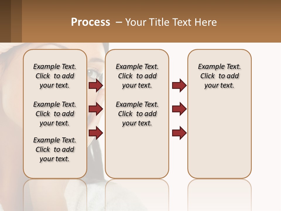 A Beautiful Woman Holding Her Hand To Her Face PowerPoint Template