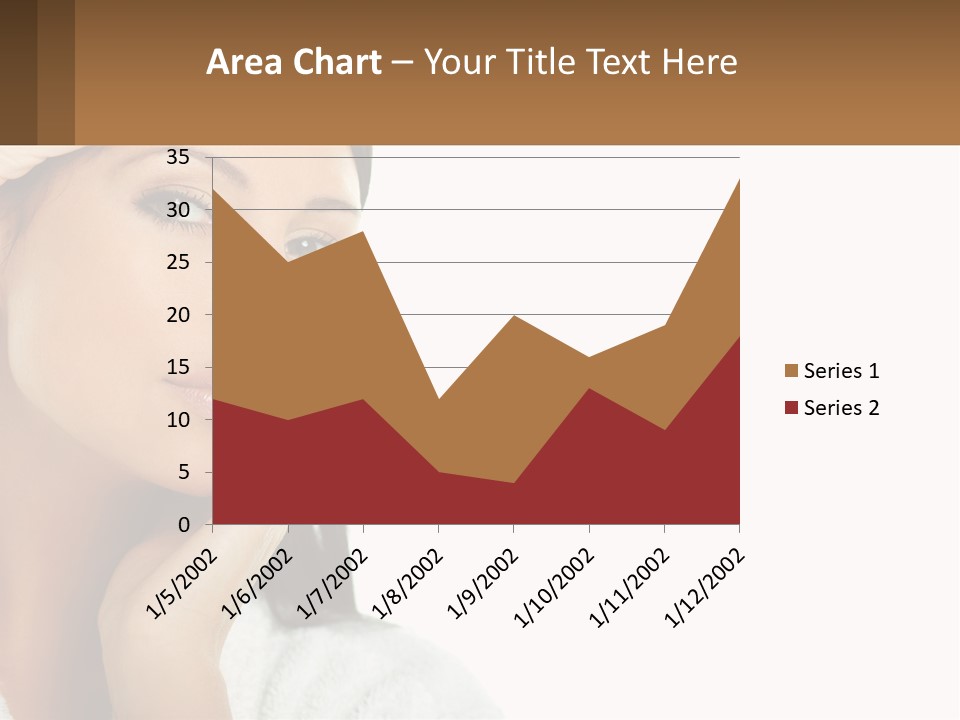 A Beautiful Woman Holding Her Hand To Her Face PowerPoint Template