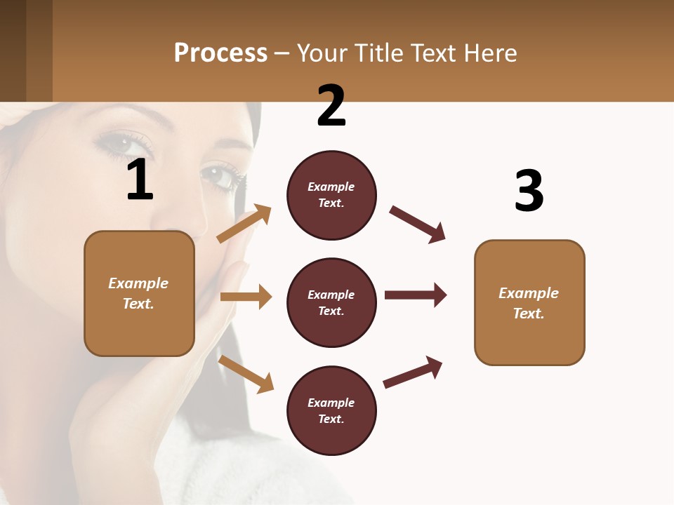 A Beautiful Woman Holding Her Hand To Her Face PowerPoint Template