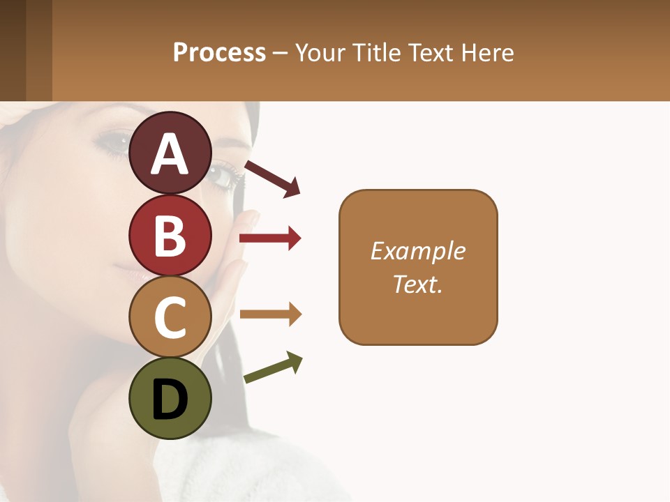 A Beautiful Woman Holding Her Hand To Her Face PowerPoint Template