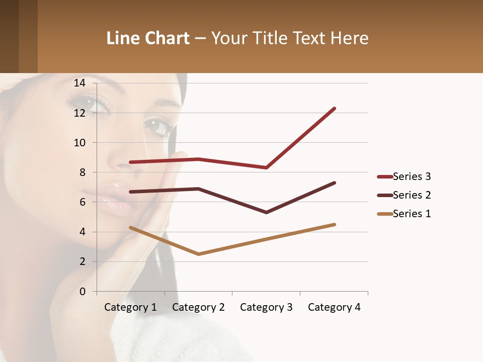 A Beautiful Woman Holding Her Hand To Her Face PowerPoint Template