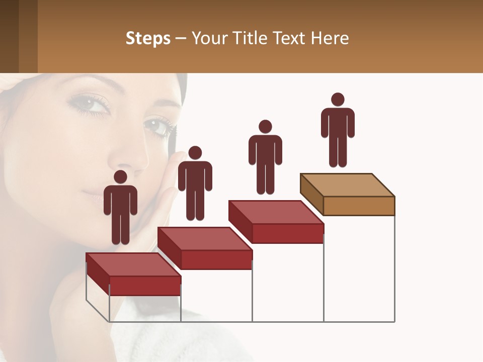 A Beautiful Woman Holding Her Hand To Her Face PowerPoint Template