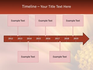 A Close Up Of A Flower With A Red Background PowerPoint Template